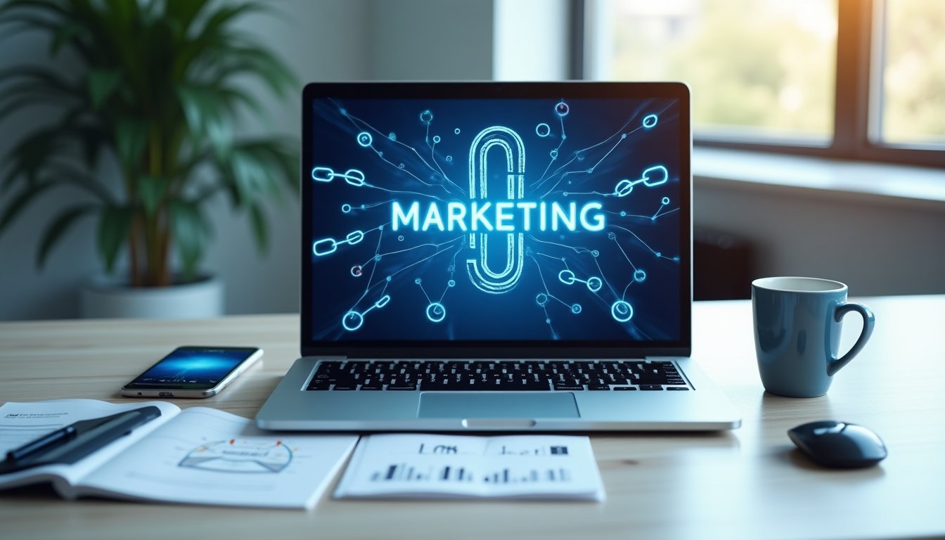 Imagem gerada por IA para: Estratégias de Link Building: Fortalecendo a Autoridade do seu Site